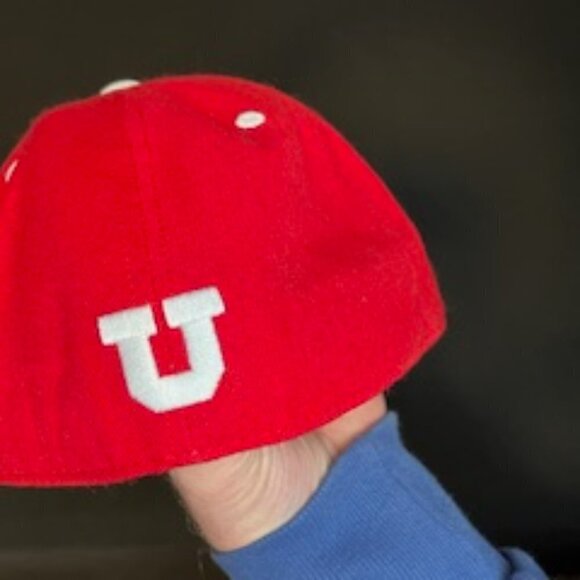 Men's University of Utah Fitted hat, 7-1/2 - Picture 2 of 5